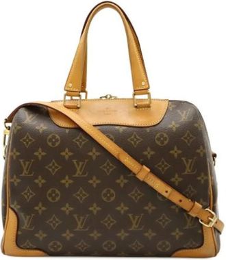 Louis Vuitton Tweedehands Canvas Louis Vuitton tassen - Dames - Vintage Handtas - Bruin - ONE Size - Vintage
