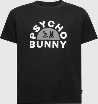 Psycho Bunny Kids Goldie Graphic Tee 001 BLACK / M/10-12