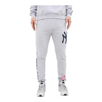 Pro Standard Pro Standard New York Yankees Classic Chenille Jogger Pants in Grey/Navy Men