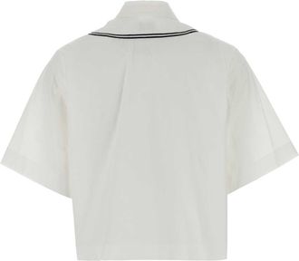 Kenzo Womens Short Shirt White Cotton