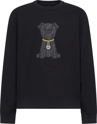 Fendi Heren, Sweatshirts & Hoodies, Zwart, Maat: XL