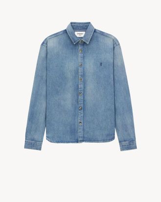 Saint Laurent Cassandre Denim Shirt