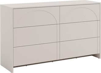 Vente-Unique C&oacute;moda 6 cajones - MDF - Beige - NALYRA de Maison C&eacute;phy