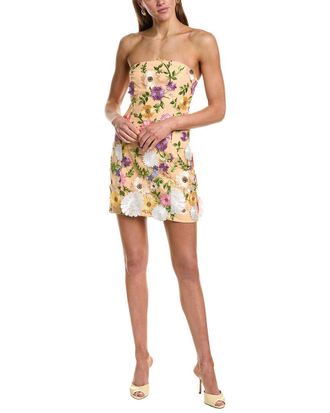 endless rose Floral Embroidered Mini Dress