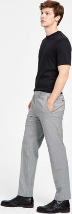 Alfani Mens Slim Fit Black & White Pattern Suit Pants