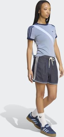 adidas Originals Resort S - Pantaloncini in denim indaco-Blu