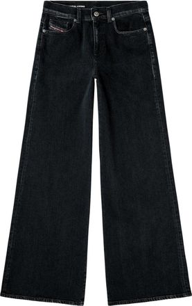 Diesel 1978 D-Akemi Wide Jeans - Dames - Loose Fit Jeans - Zwart - W27 - Denim - Jeans
