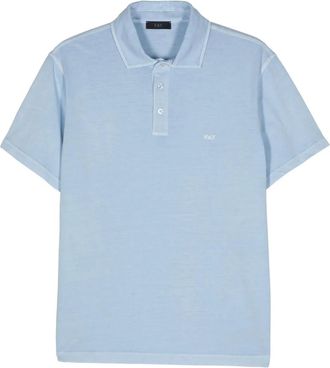 Fay Polo con ricamo - Blu