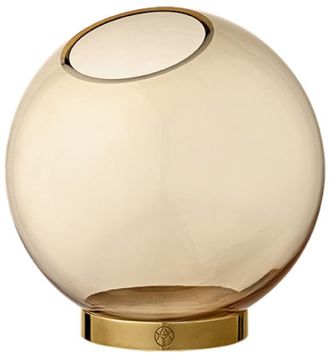 AYTM Design Vase Globe - Amber/Gold