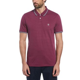Original Penguin Heren getipt poloshirt Regular (Amarant)