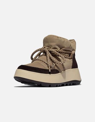 FitFlop Womens Fitflop F-Mode Suede Womens Taupe Boots - Brown