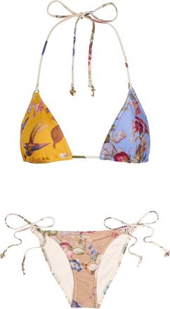 Zimmermann Patience Spliced Printed Bikini - Multicoloured 1 - 2 (UK 12 / M)