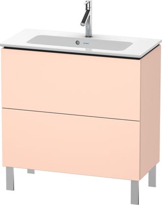 Duravit Duravit L-cube Mueble De Aseo Vertical Compact, 2 Cajones, Anchura: 820mm, Para Me By Starck 234283, Color: Albaricoque Perla Seda Laca Mate - Lc66740