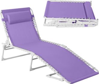 Best Choice Products Patio Chaise Lounge Chair, Outdoor Portable Adjustable Pool Recliner w/ Pillow