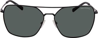 A|X Armani Exchange Green Pilot Mens Sunglasses AX2029S 606371 60