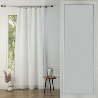 Febronie Cortina lino 140x260 blanco / negro