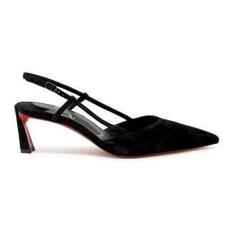 Christian Louboutin Pumps, female, Black, Size: 7 1/2 US Condoroline 55 Slingbacks