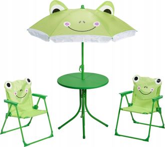 Progarden Mueble De Jard&iacute;n Progarden Set 4 Piezas Plegable Sombrilla Ajustable