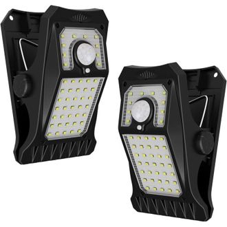 OEM Luces Solares Para Exteriores Coocheer Con Sensor De Movimiento - 45 Led, Ip65, 3 Modos, Paquete De 2 Para Cercas Y Camping