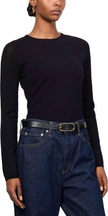 Max Mara Tartufo Long-Sleeved Sweater In Ultramarine