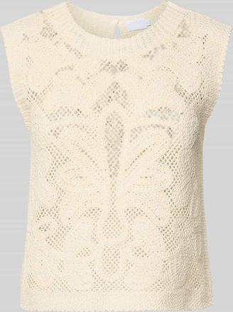 Jake*s Pullunder mit Rundhalsausschnitt in Beige, Gr&ouml;&szlig;e XXL