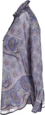 Zimmermann Vitali Paisley Print Shirt in Silk