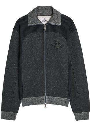 Vivienne Westwood Alien Panelled Cotton-blend Track Jacket - Charcoal - L