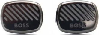 HUGO BOSS Grooved Manchetknopen - Heren - Manchetknopen - Zwart - ONE Size - Accessoires