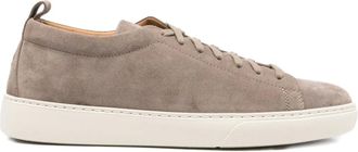 Henderson Baracco Sneakers stringate in pelle scamosciata - Grigio