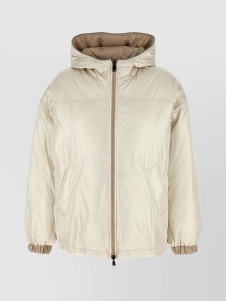 Brunello Cucinelli reversible laminated down jacket