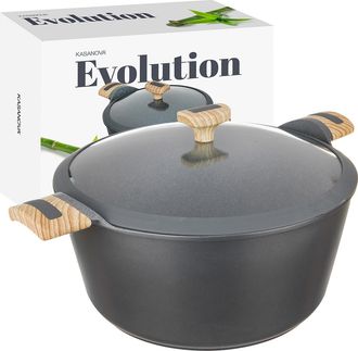 KASANOVA Casseruola 32 cm con coperchio Evolution