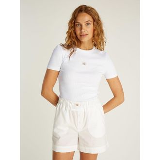 Calvin Klein T-shirt met korte mouwen en ronde hals