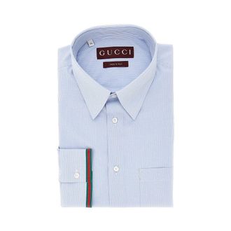 Gucci Cotton shirt with Web ribbon Man 15++