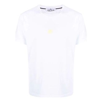 Stone Island Airbrushed Cotton T-shirt White 76152NS97-V0001