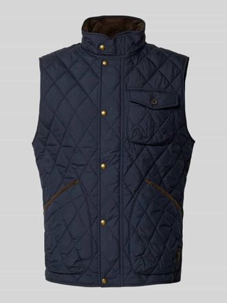 Polo Ralph Lauren Weste mit Stehkragen in Marine, Gr&ouml;&szlig;e XL