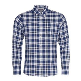 Barbour Drakewall Shirt - Heren - Casual Overhemden - Blauw - S - Leer - Overhemden
