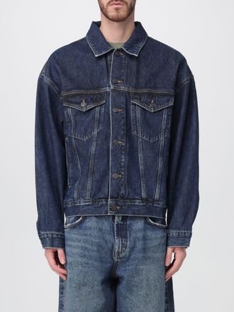 A Gold E Giubbotto Agolde in denim di cotone rigenerato