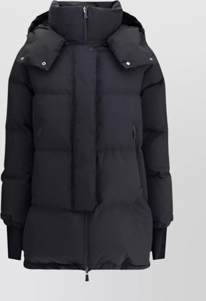 Herno long length quilted hooded down jacket
