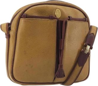 Cartier Pre-owned Shoulder Bag - Dames - Vintage Schoudertas - Beige - ONE Size - Leer - Vintage