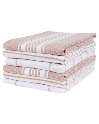 KAF Home Kaf Home Set Of 6 Monaco Terry Kitchen Towels