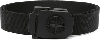 Stone Island Cintura con applicazione Compass - Nero