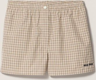 Miu Miu Checked shorts