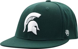 Top of the World Mens Top of the World Green Michigan State Spartans Team Color Fitted Hat at Nordstrom, Size 7 1/2