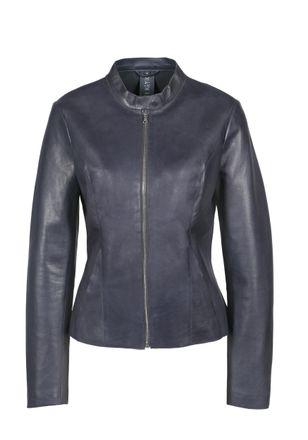 Freaky Nation Lederjacke FREAKY NATION Smoothly-FN, Damen, Gr. M (38), blau, Oberstoff: 100% Leder; Futter: 100% Baumwolle, normal, Jacken Lederjacke