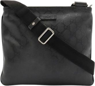 Gucci Borsa a spalla GG Imprim&eacute; in PVC Pre-owned - - Pre-owned - Donna - Nero - ONE SIZE