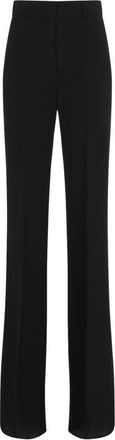 Sportmax Flared Black Trousers With Structured Waistband