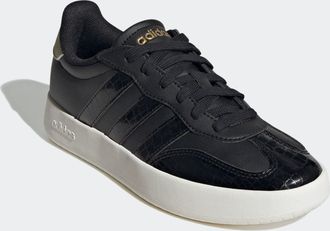 adidas Sneaker ADIDAS SPORTSWEAR BARREDA, Damen, Gr. 38,5, schwarz (core schwarz, core schwarz, gold metallic), Synthetik, Schuhe Sneaker