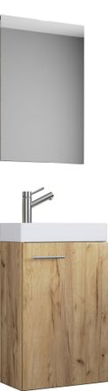 ebuy24 Ebuy24 - Set Vcm De 3 Piezas Lavadero Para Invitados Wc Ba&ntilde;o Para Hu&eacute;spedes Lavabo Muebles De Ba&ntilde;o Juego De Ba&ntilde;o - Slito Sp (roble De Miel)