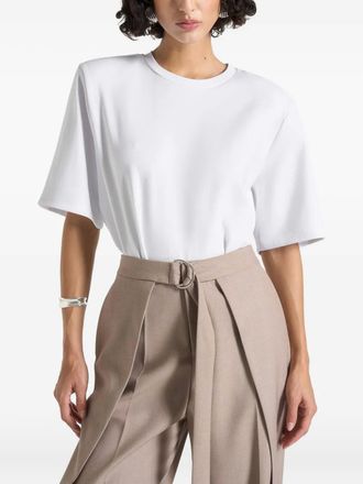 Mani&egrave;re De Voir BS002 T-shirt-body met brede schouders - Wit