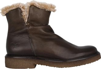 Felmini E346 dames enkellaars - Dames - Winterlaarzen - Bruin - 40 EU - Wol - Schoenen